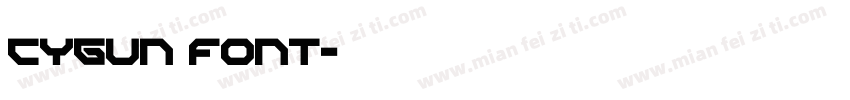 CYGUN font字体转换